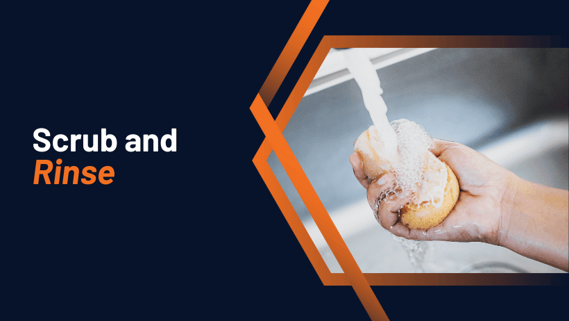 scrub-and-rinse-sink-cleaning-process