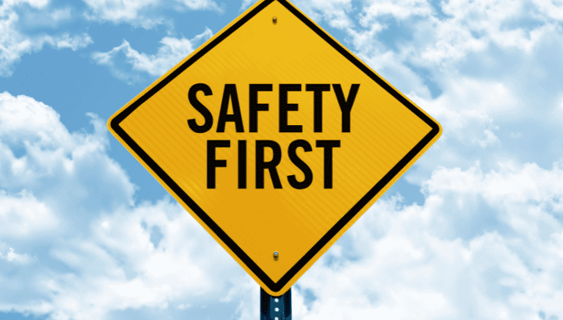 yellow-sign-that-says-safety-first