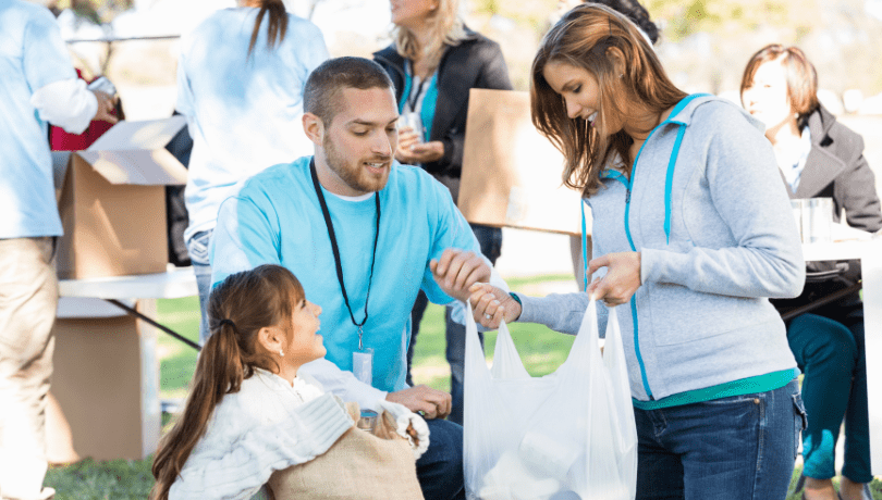 mother-and-daughter-at-a-donation-drive