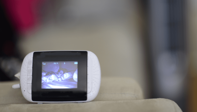 baby-monitor-on-a-sofa