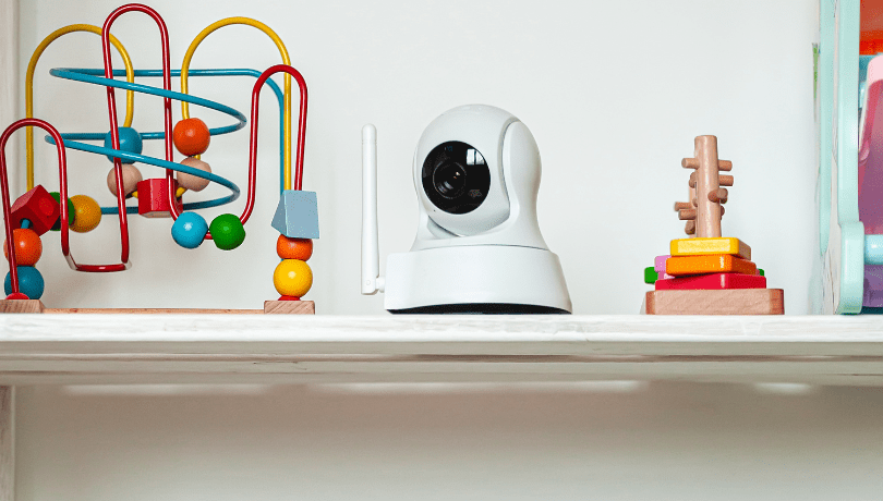 baby-monitor-on-a-tall-shelf