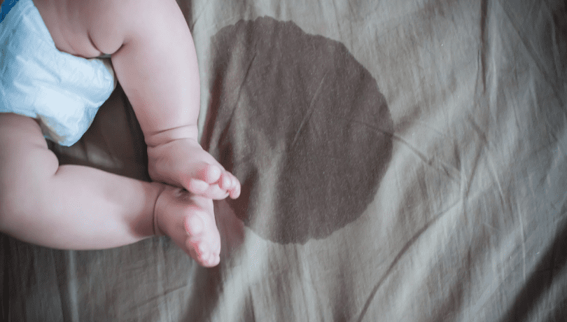 pee-stains-on-a-baby-mattress-cover