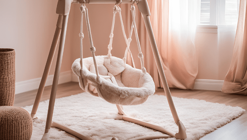 portable-baby-swing-placed-in-an-aesthetic-room