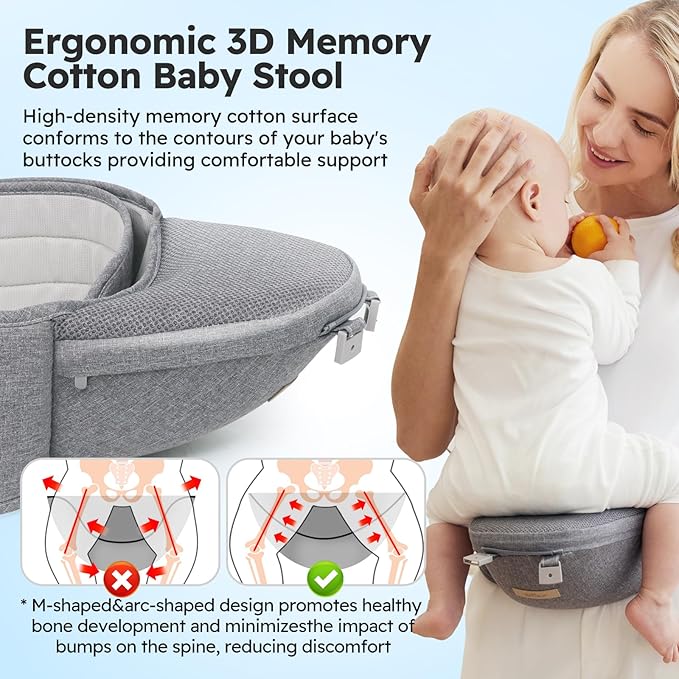 Bear Baby Carrier Ergonomic Baby Stool Design